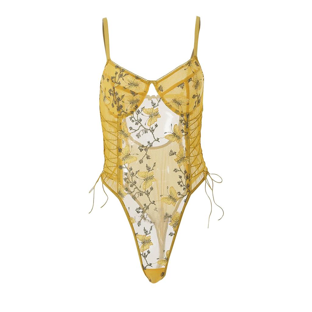 Women's One-piece Lace Embroidery Sexy  Seductive Underwear