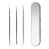 AioBos Acne Needle Set Different and Sandblasted Acne Needle Pore Acne Blackhead Pore Care Kit with Storage Box Set, 3-Piece (5 Tips) [New