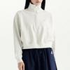Women S Athletic Semi Crop Half Zip Up SweatShirt nbncd4S032 10