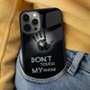 Не трогай мой телефон Мягкий чехол для телефона для iPhone 17 Air 16e Pro max 15 Pro 13 14 Plus 11 12 MagSafe Магнитный Coque