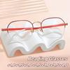 Fashion Metal Oversized Frames Presbyopia Glasses Ultra-Lightweight Reading Glasses Women'S Ins Style Popular Eyeglasses