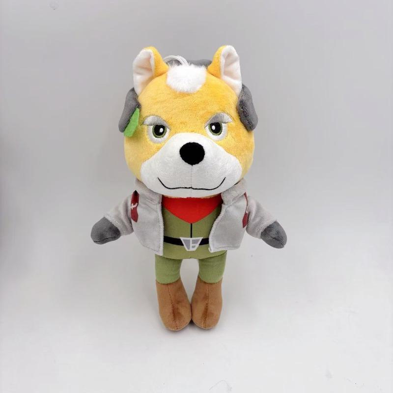 Плюшевые фигурки Star Fox: Фокс МакКлауд, Фалько Ломбарди, Пеппи Хэр, Слиппи Тоуд. Мягкие игрушки, персонажи видеоигр, коллекционные куклы для фанатов серии Star Fox