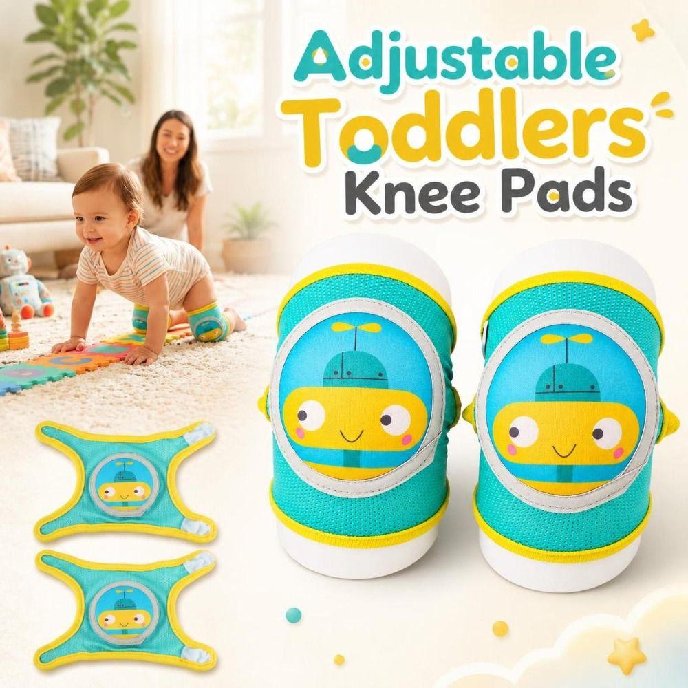 Cartoon Baby Knee Pads Adjustable Kids Elbow Knee Guards  Toddlers Crawling