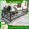 Пасторальная кованая садовая ограда и решетка для вьющихся растений для газонов