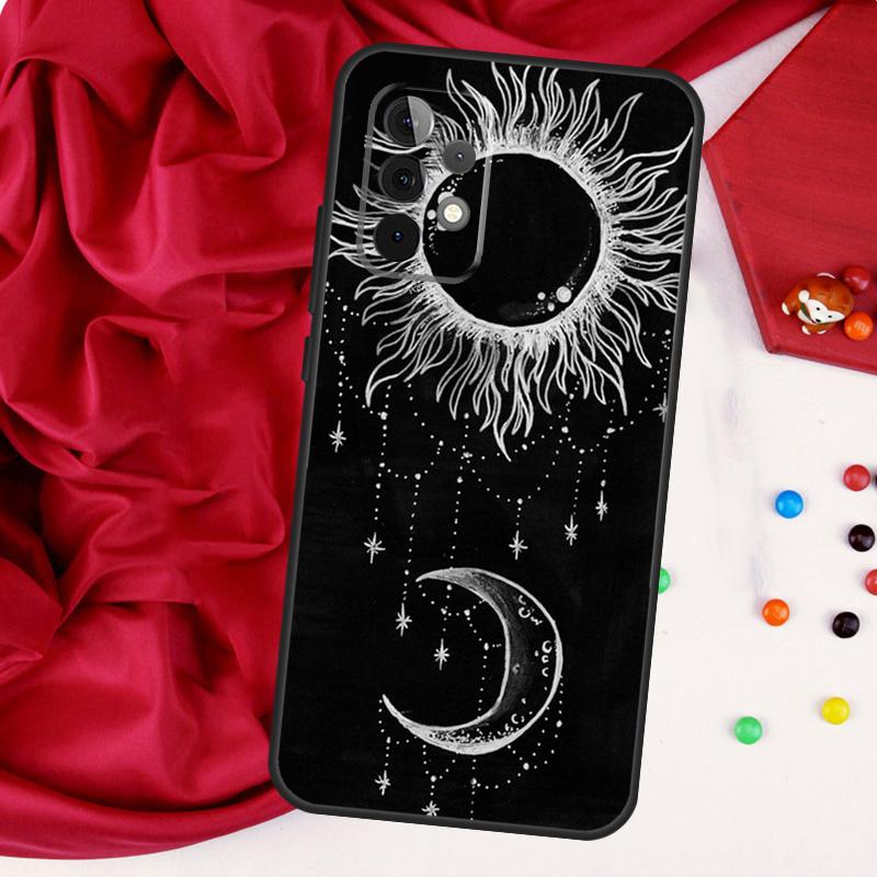Черный Белый Луна Космос Астронавт Для Samsung Galaxy A26 A05 A06 A16 A54 A34 A14 A22 A32 A52 A55 A35 A15 A53 A13 A56 A36 Чехол