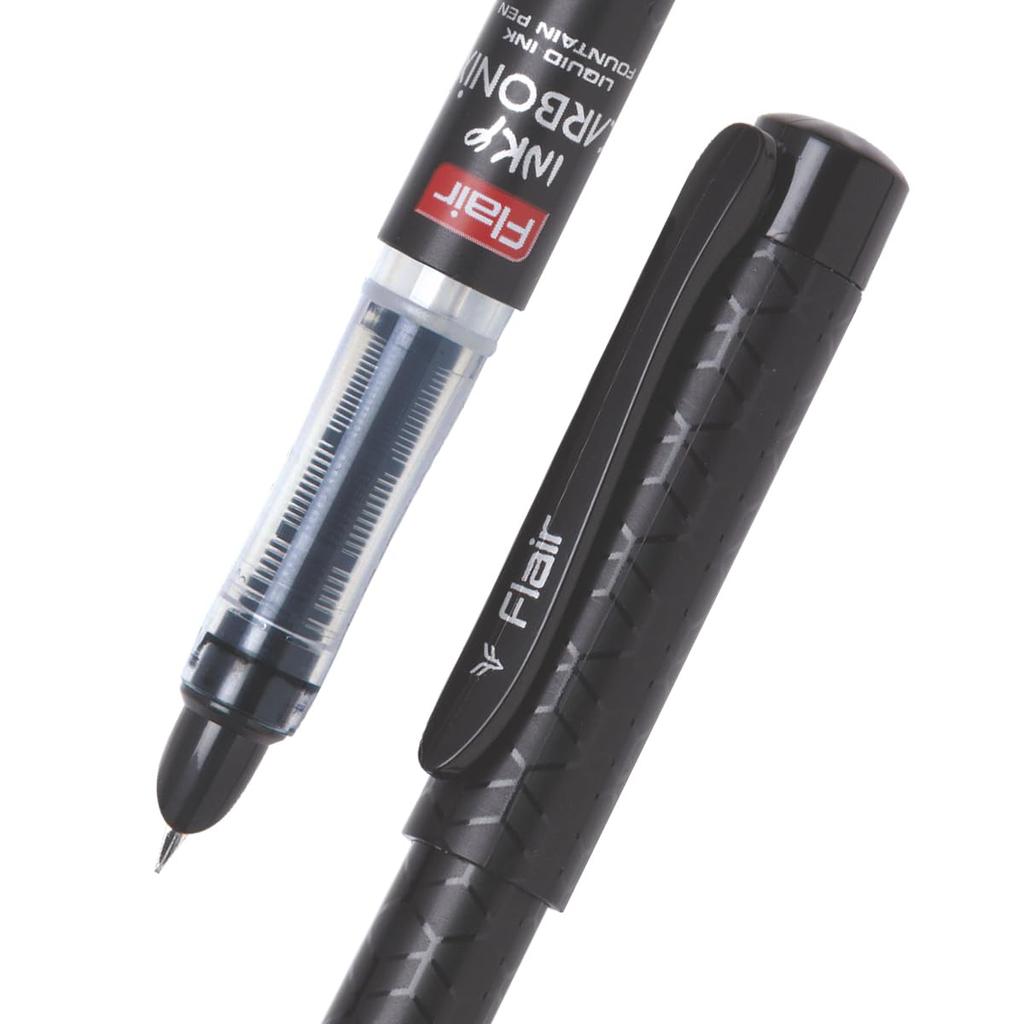 Flair Inky Series Carbonix Fountain Pen Set Blue Ink Pack Of 1X 6PC With Jumbo Cartridges For School Office Writing