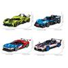 Серия автомобилей Спортивные автомобили Сборка Строительные блоки Наборы Гоночные модели автомобилей Кирпичи Детские игрушки для мальчиков Рождественский подарок