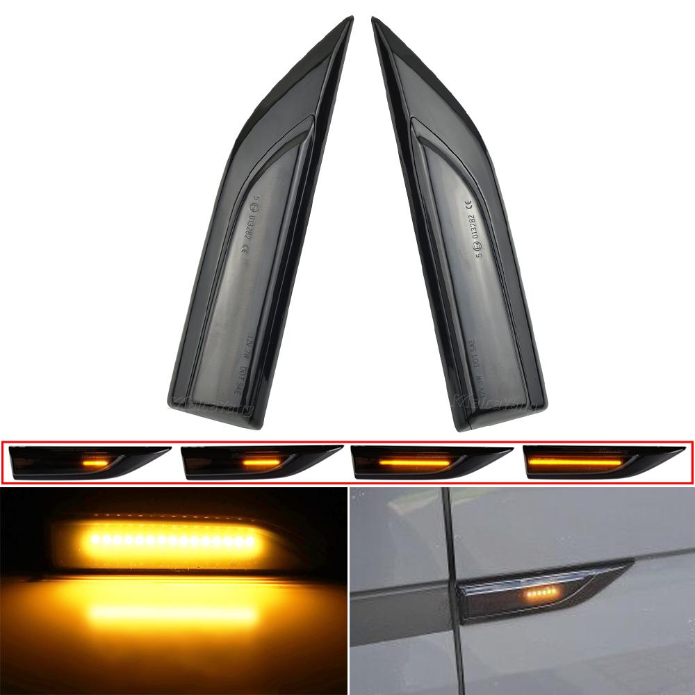 LED Dynamic Turn Signal Light Side Marker Sequential Indicator Blinker Lamp for VW Volkswagen Transporter T6 Multivan Caddy