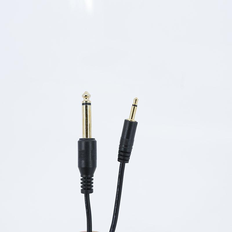 Gold plated mono TS 6.35mm to 3.5mm Male Audio Adapter Cable Line TS 3.5 Male to 6.35 Male Audio Cord Wire Adaptor Line 6.35