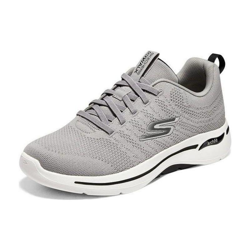 Skechers Go Walk Arch Fit Slip-Ins Men Mesh Low Top Casual Shoes Light Gray 216263-LTGY