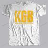 Модная мужская футболка КГБ Россия с коротким рукавом, хлопковая футболка, лето, СССР, Россия, коммунизм, марксизм, социализм, топы, одежда