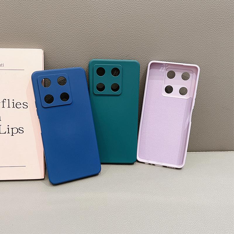 Жидкий силиконовый чехол Infinix Cube для телефонов Tecno и Itel