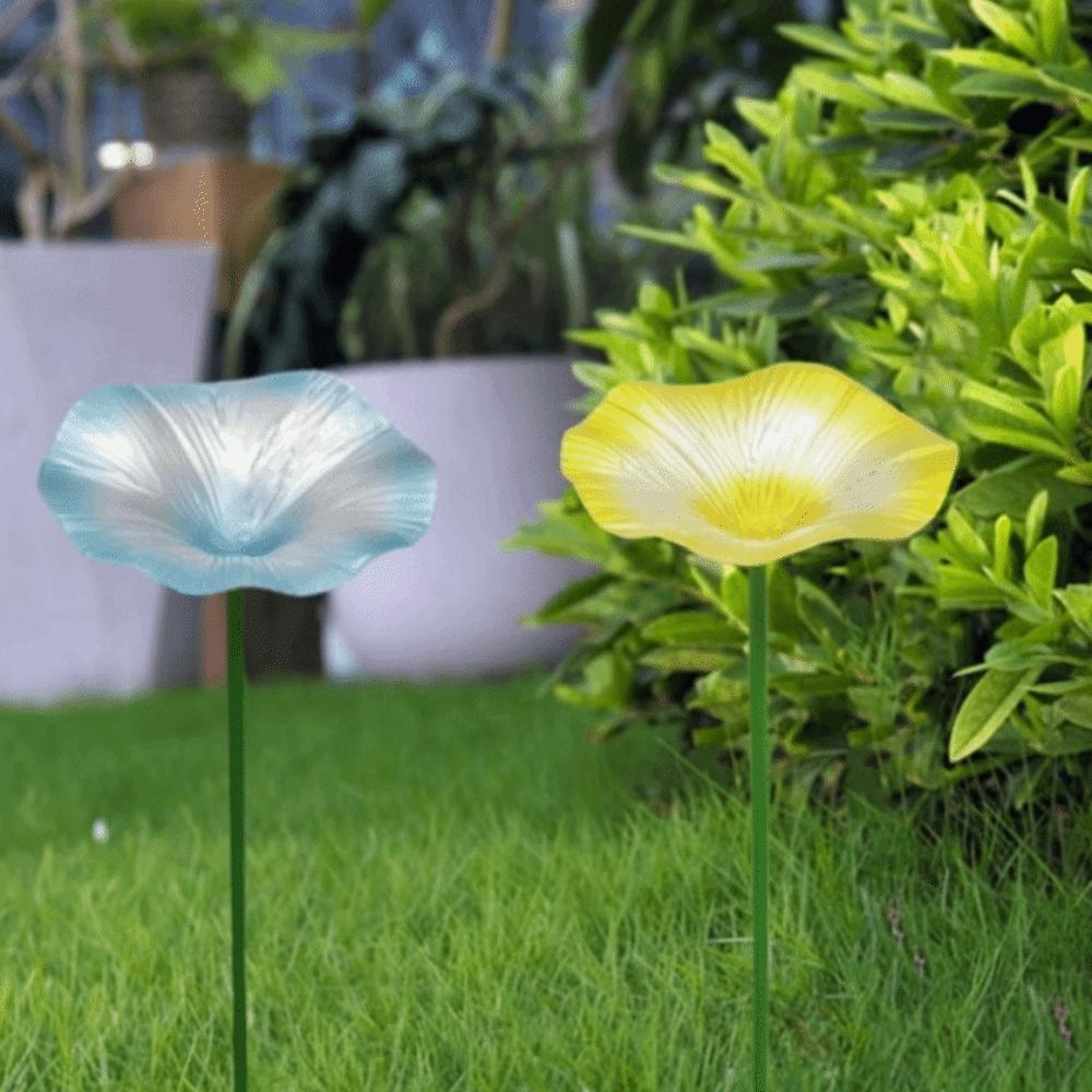 Creative Flower Shaped Bird Bath Iron Bird Water Bowl Butterfly Bee Water Station Parrot