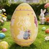 Reusable 41 Inch Easter Egg Balloon Easter Bunny Easter Decor Cute Giant Easter Egg  Garden Pendant