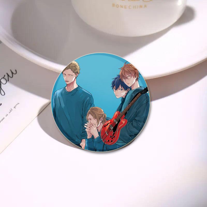 32/44/58 мм Круглые Аниме Подарочные Булавки Ручной Работы Брошь Сато Мафую/Уэнояма Рицука Мультфильм Значок на Рюкзаке Ювелирные Изделия Аксессуары Подарки