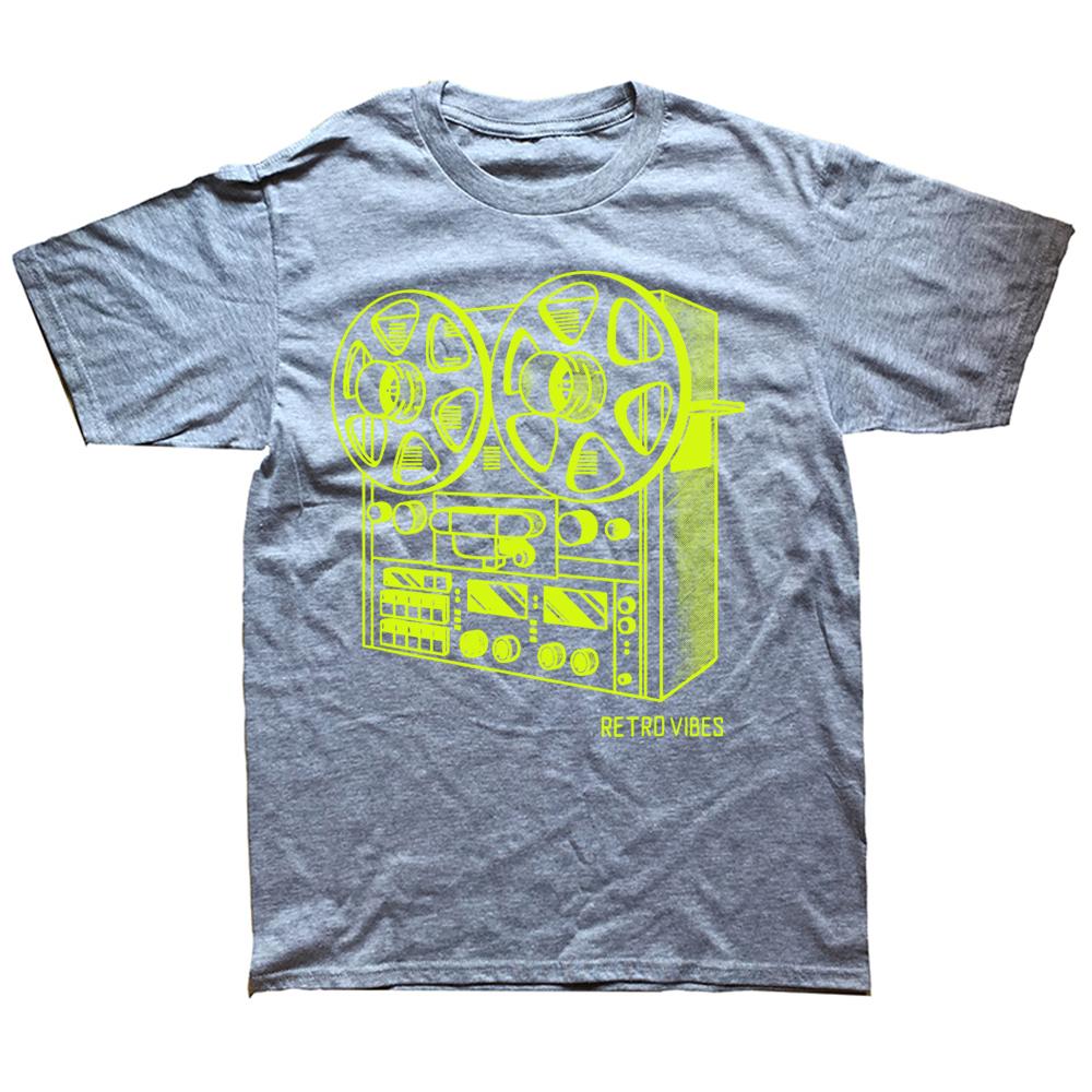 Novelty Cassette Tape Reel To Reel Analog Sound System T Shirts Streetwear Short Sleeve Birthday Gifts Summer Style Tshirt