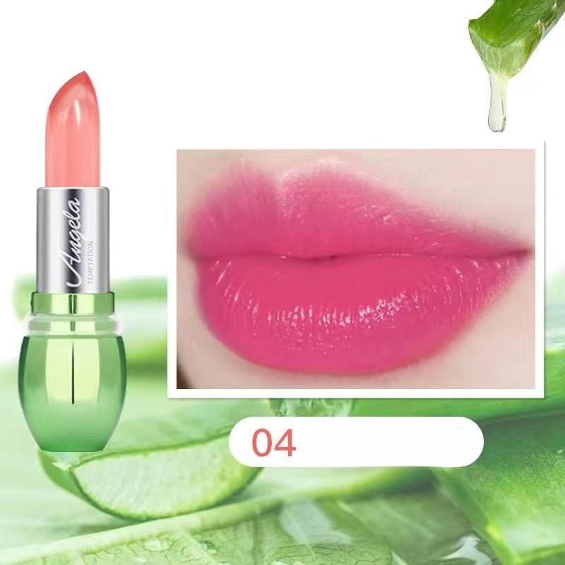 Увлажняющая алоэ вера желе меняющая цвет губная помада стойкий питательный бальзам для губ нежный магический температурный блеск для губ меняющий цвет