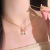 Summer Tulip Pearl Necklace: Elegant Beaded Pendant Clavicle Chain for Women