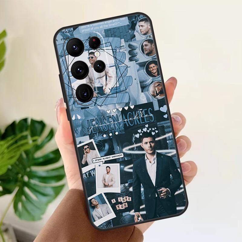 Сверхъестественное Дженсен Эклс Мягкий чехол для Samsung Galaxy S25 S24 S23 S22 S21 Ultra S9 S10 Plus S23 FE S24 FE Чехол для телефона