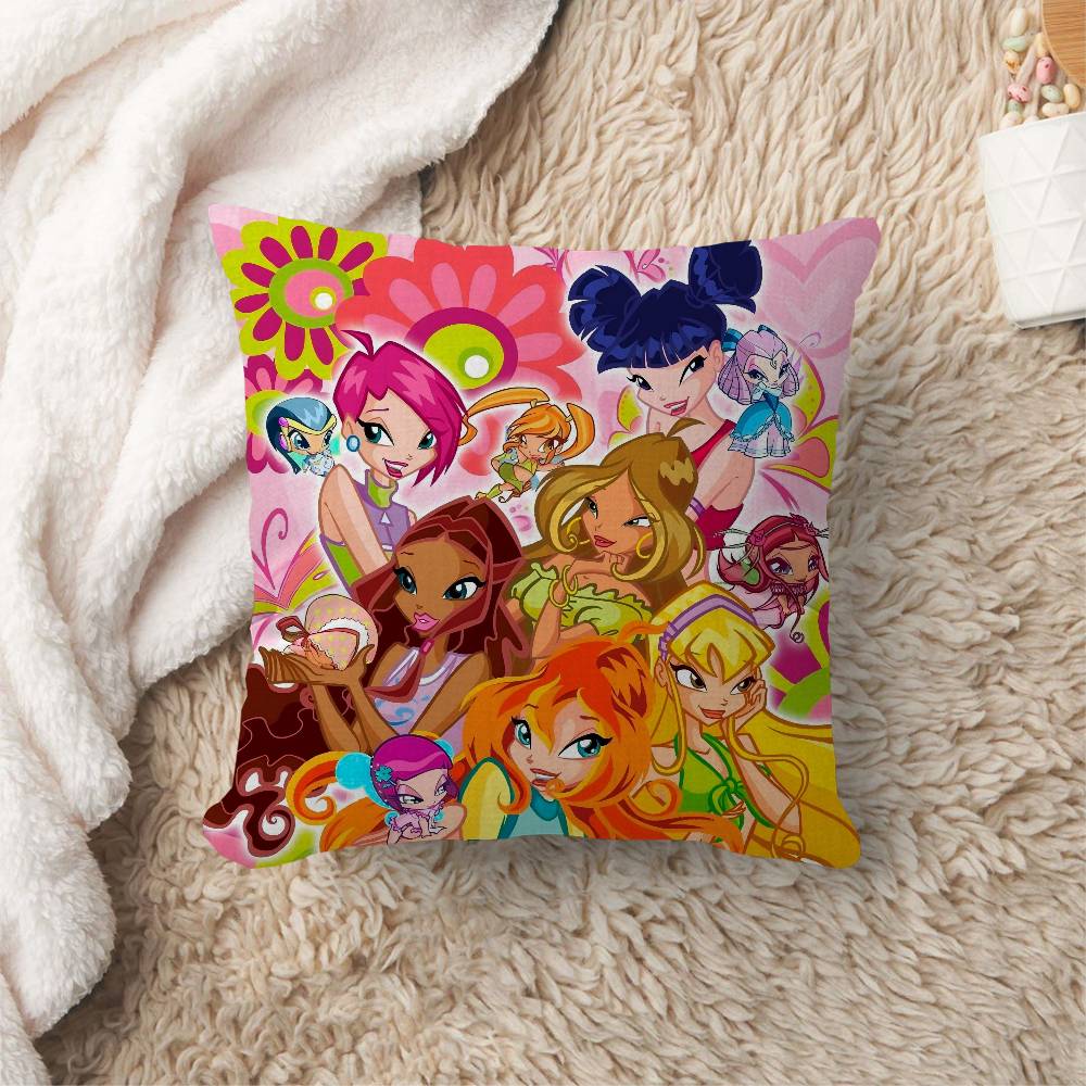 Мультяшная W-Winx Милый Клуб Наволочка Декоративная Подушка Диван Домашний Декор чехол наволочки