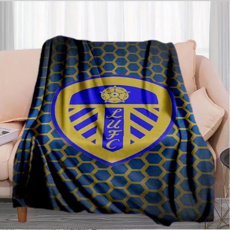 Leeds Crest Design Printed Throws Blanket Soft Flannel Blankets for Couch Bed Gifts for Men Women Picnic blanket Christmas gifts