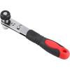 1/4" Wrench Screwdriver Ratchet Handle with Interchangeable Driver Bits and Hex Socket Ratchet Wrench Sockets Tool Sets Red+Black