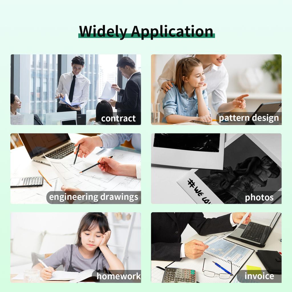 Thermal Paper 200 Sheet US Letter Size Fan Folded Printing Paper for Thermal Printer BPF-free