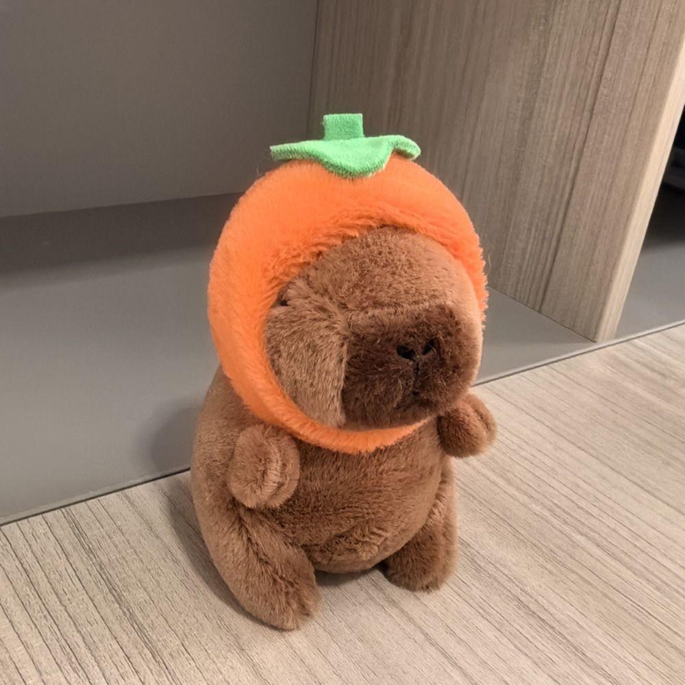 Мультяшная капибара, имитация капибары, кулон, многоцветная пушистая кукла-животное, украшение для сумки