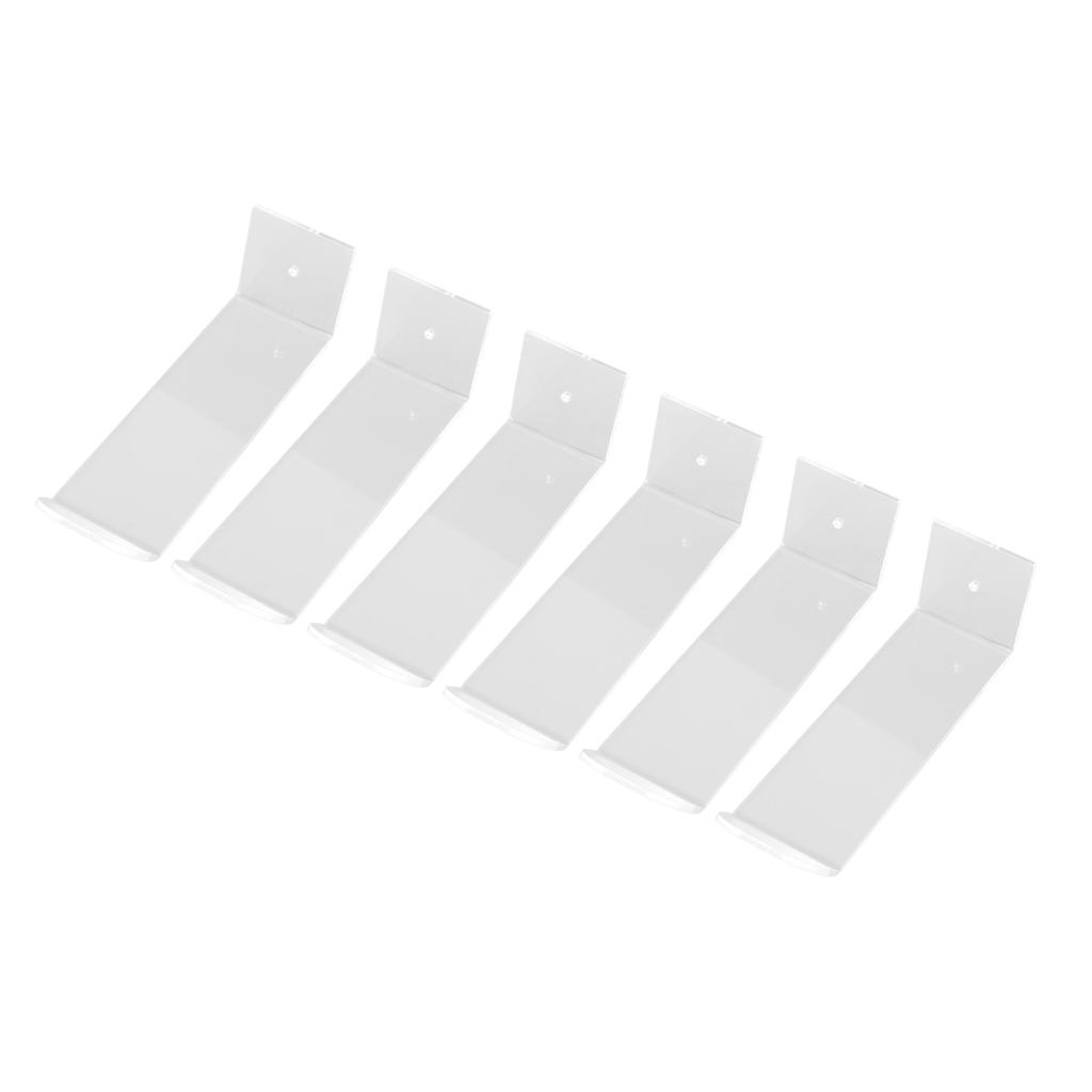 6pcs Acrylic Headband Holder Wall Clear Hanging Headband Organizer Storage Wall Mounted Headband