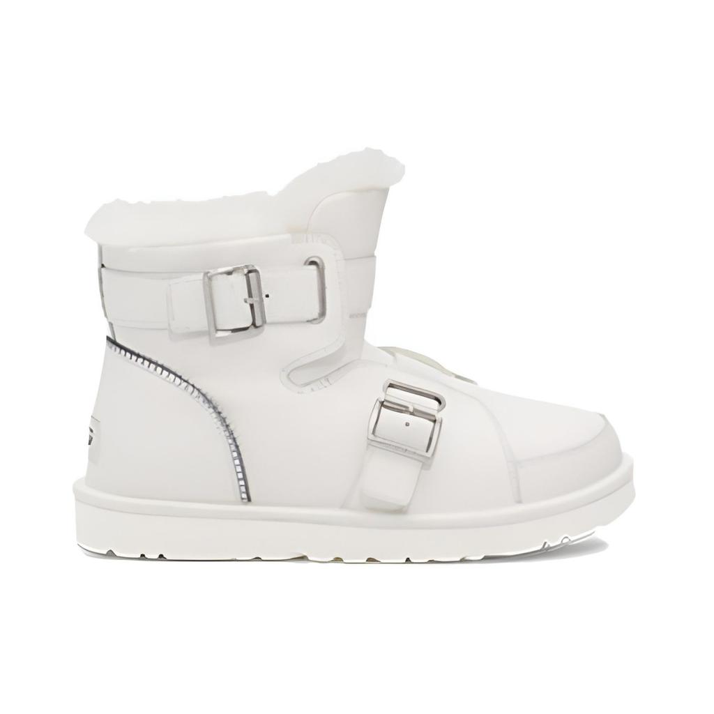 UGG Женские короткие ботинки на мини-пряжке Белые 1138157-WHT