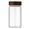 Grain Acacia Wood With Lids Storage Tank Sealed Can Split Bottle Spice Jars Storage Pots
