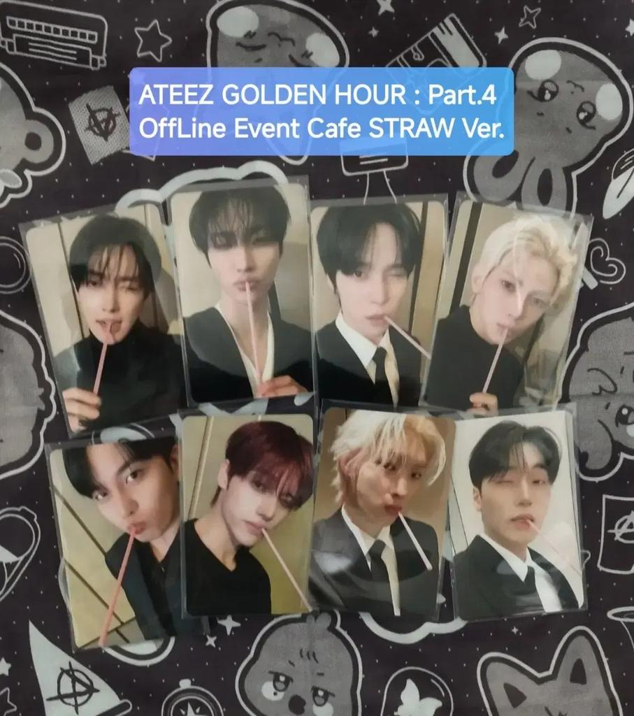 ATEEZ CAFE EVENT STRAW SET - APPLE MUSIC