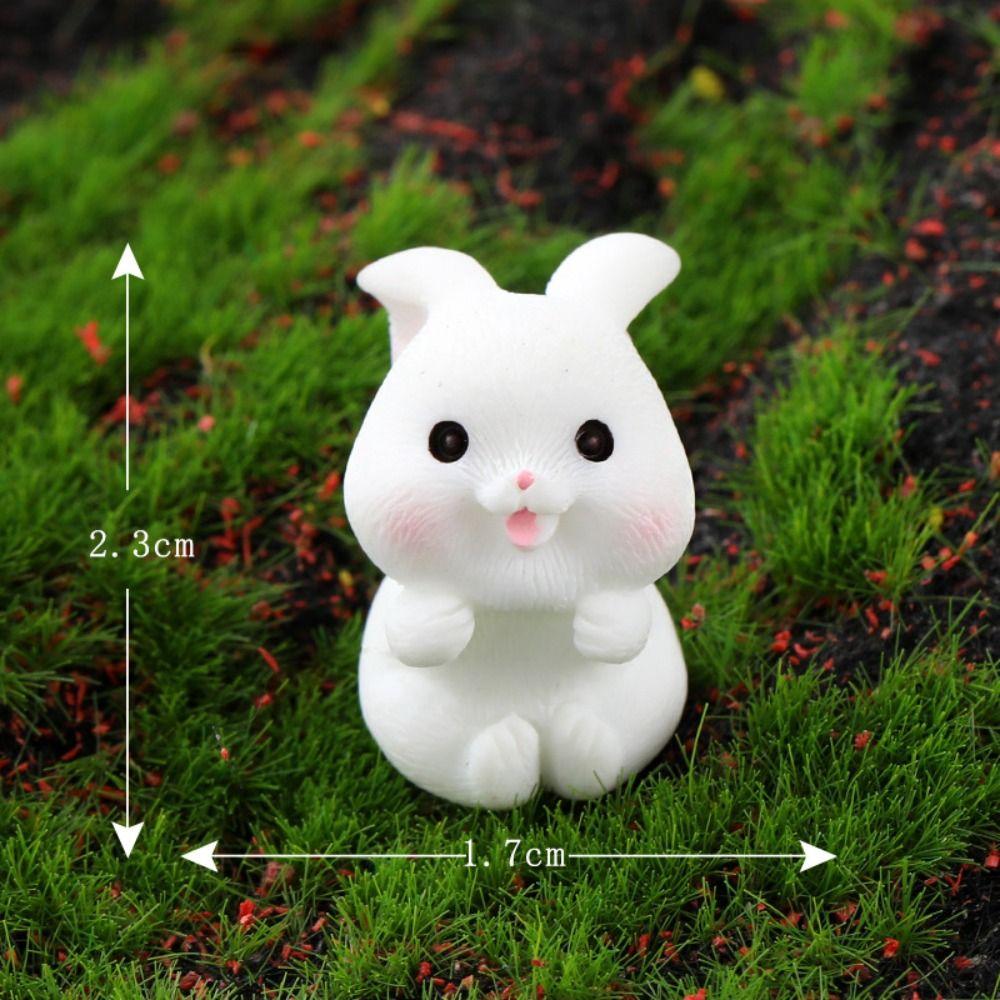 Micro Landscape Cute Cartoon Mini Carrot Rabbit Horticultural Resin Ornaments Bonsai Animal Decoration