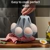 Подставка для варки яиц из горячего силикона, Отдельно стоящая яйцеварка для яиц вкрутую, Кухонный гаджет для легкой готовки, Хранение, Вмещает 4/6 яиц