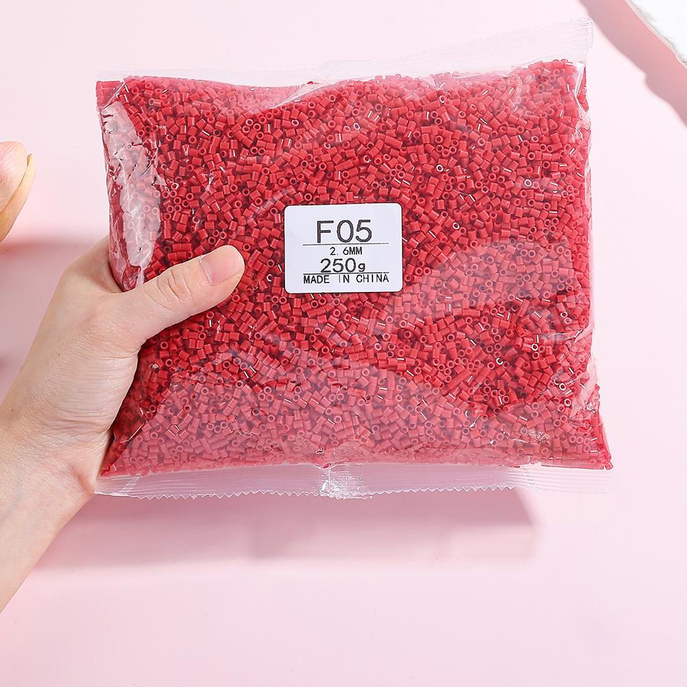 25000 шт. 250 г Бобы Perler Mard Bean Fusion Bean 2,6 мм Мешок с материалами для DIY Праздничные подарки Настольное украшение Декор Поделка Брелок