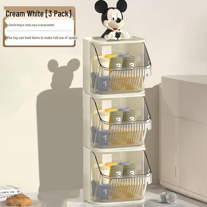 Wall-Mounted Tea and Coffee Organizer for Office or Pantry