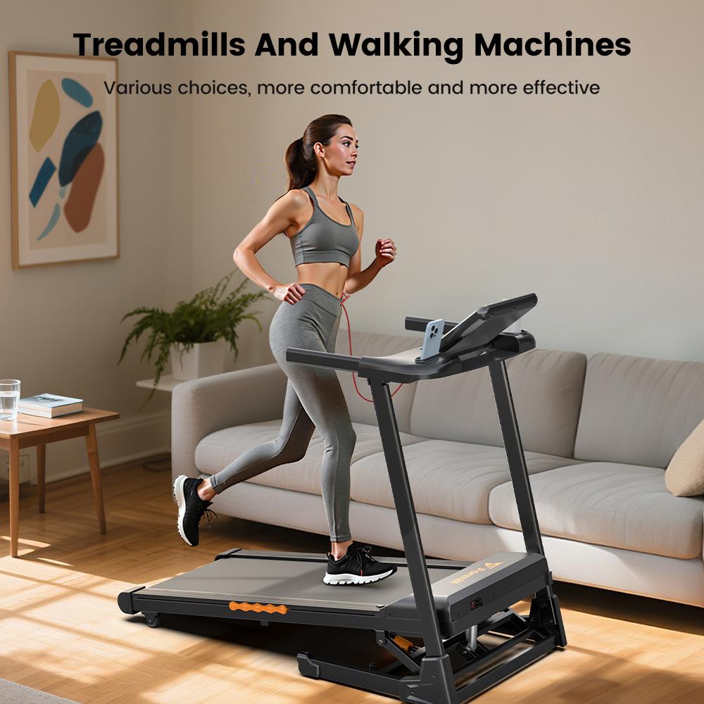 Беговая дорожка для ходьбы Formill FT61 Светодиодный дисплей Пульт дистанционного управления Компактная дорожка для ходьбы Использование дома/в офисе