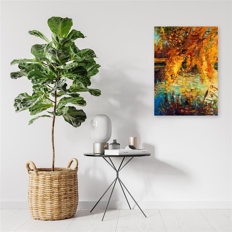 Печать на холсте Осенняя природа Листья как нарисованные