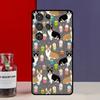 Чехол-фунда с корги и бабл-ти для Samsung Galaxy S25 Ultra S9 S10 S20 S21 S22 Plus S23 FE S24 Ultra