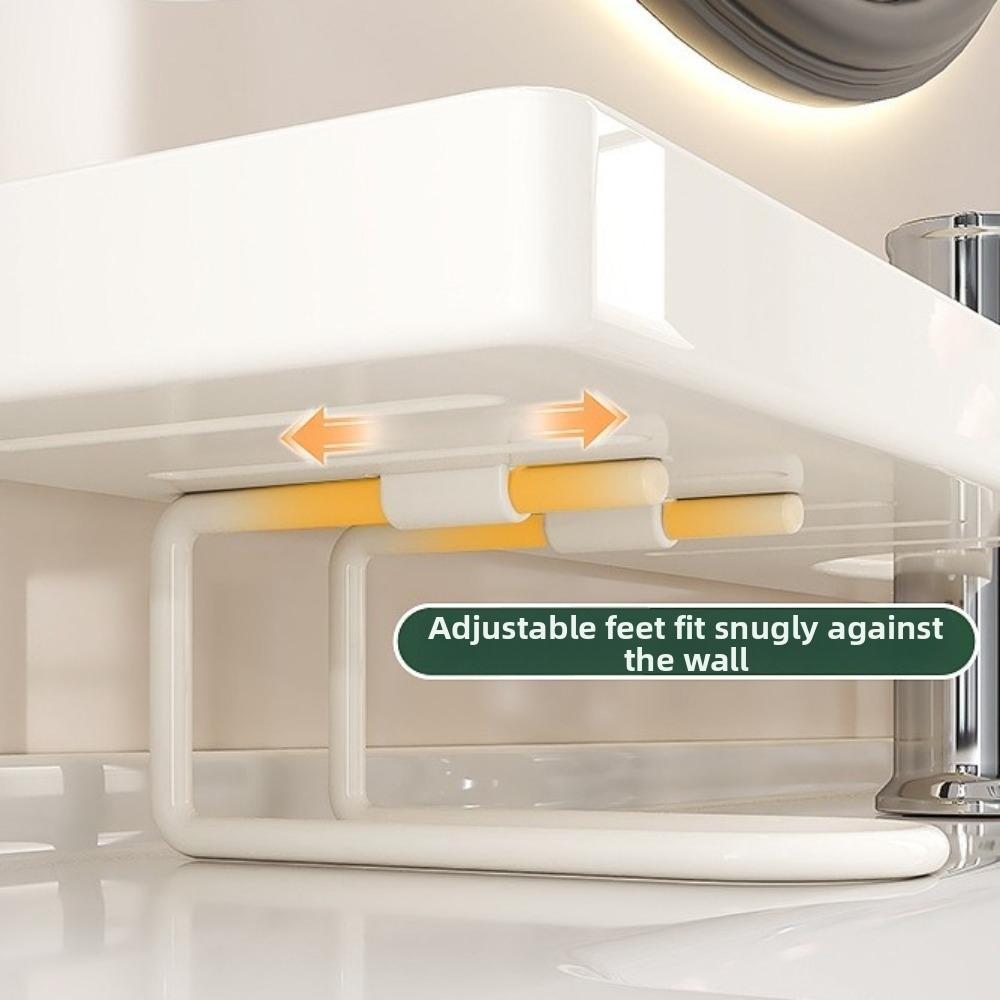 Rustproof Bathroom Storage Rack Waterproof Cosmetic Storage Box Kitchen Sink Holder Washstand