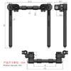 Universal 22mm Low-Profile Motorcycle Separated Handlebar With Adjustable 28mm Risers Aluminum Alloy Cafe Racer Bobber Custom