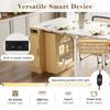 Kitchen Island with Casters, Extendable Dining Table with Removable Tabletop, Serves as Sideboard, Bar Table for Kitchen and Dining Room (Natural)