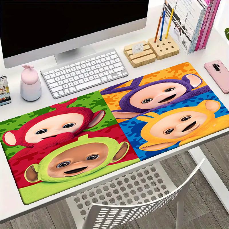 Teletubbies Theme Mouse Pad, Non Slip Rubber Base, Multifunctional Office & Home Decor, Perfect for Workspace Personalization.