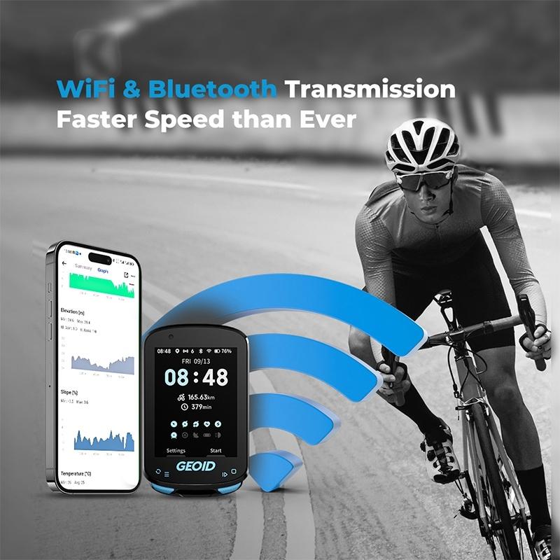 GEOID CC600 Цветной Экран Велокомпьютер Умная Навигация GPS Беспроводной Велосипедный Спидометр WIFI ANT+ 11 Языков Велосипедный Одометр