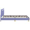 Kids Bed Frame with Headboard Jeans Blue 90 x 190 cm Fabric
