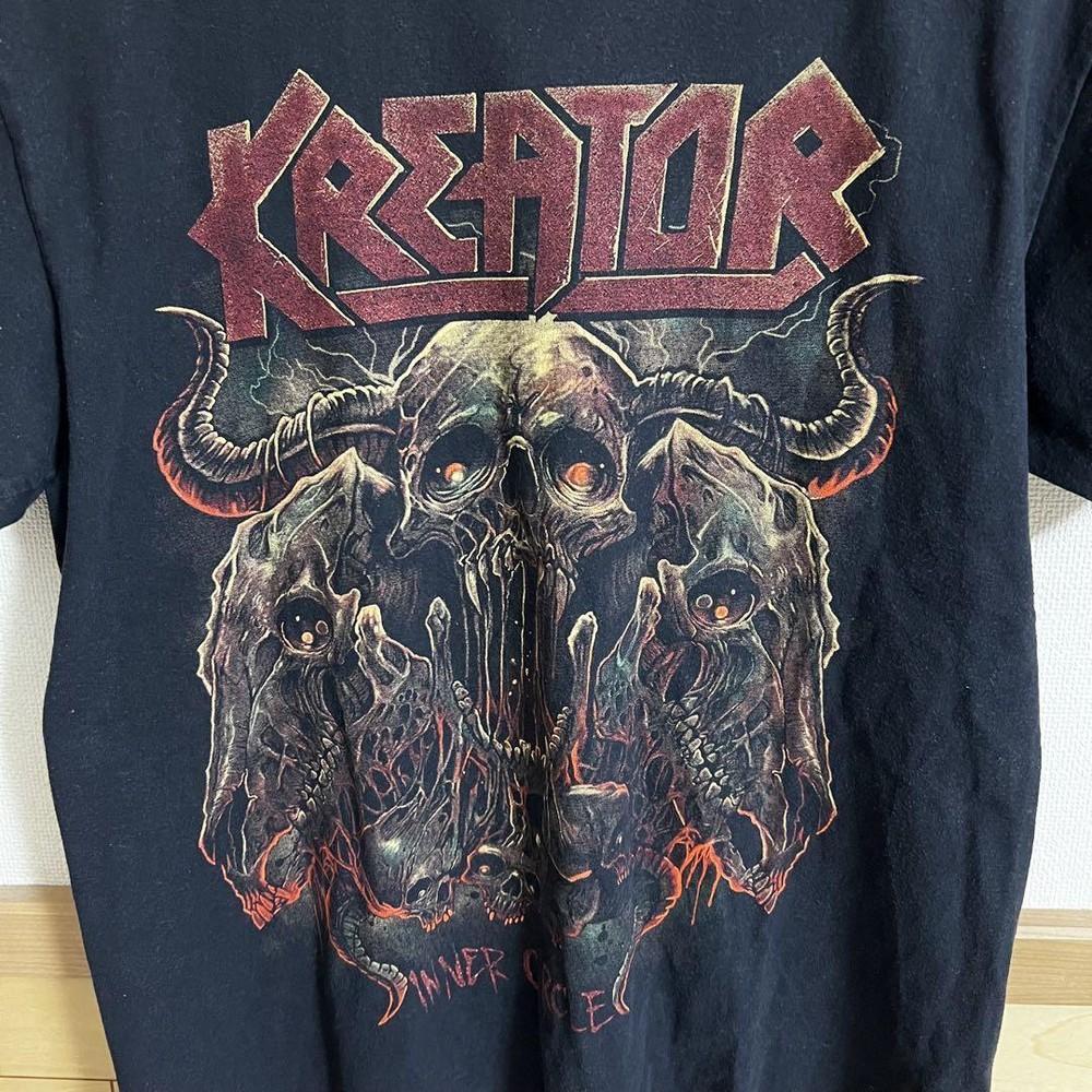 Kreator Футболка 90-х Черная С коротким рукавом Унисекс Мужская Женская Унисекс Футболка