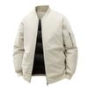 Thickened Cotton Jacket for Men's Winter Baseball Collar Solid Color Loose Cotton Jacket Couple's Warm Cotton Jacket