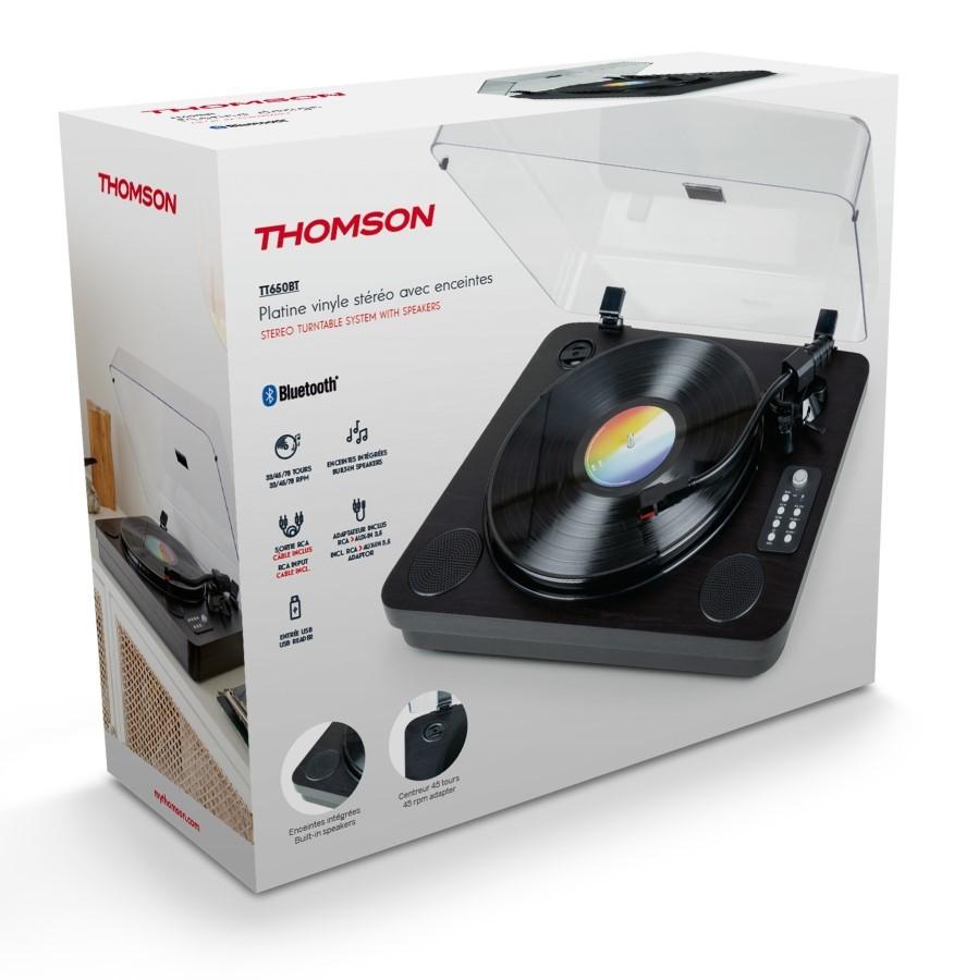 Thomson TT650BT - проигрыватель с встроенными динамиками, Bluetooth и USB, Thomson