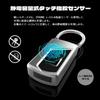 CLEAYODO Small Fingerprint Lock Small Padlock 10 Fingerprint USB Charging Luggage Lock Student Cabinet Lock Mini Travel Lock Luggage Home Lock Home