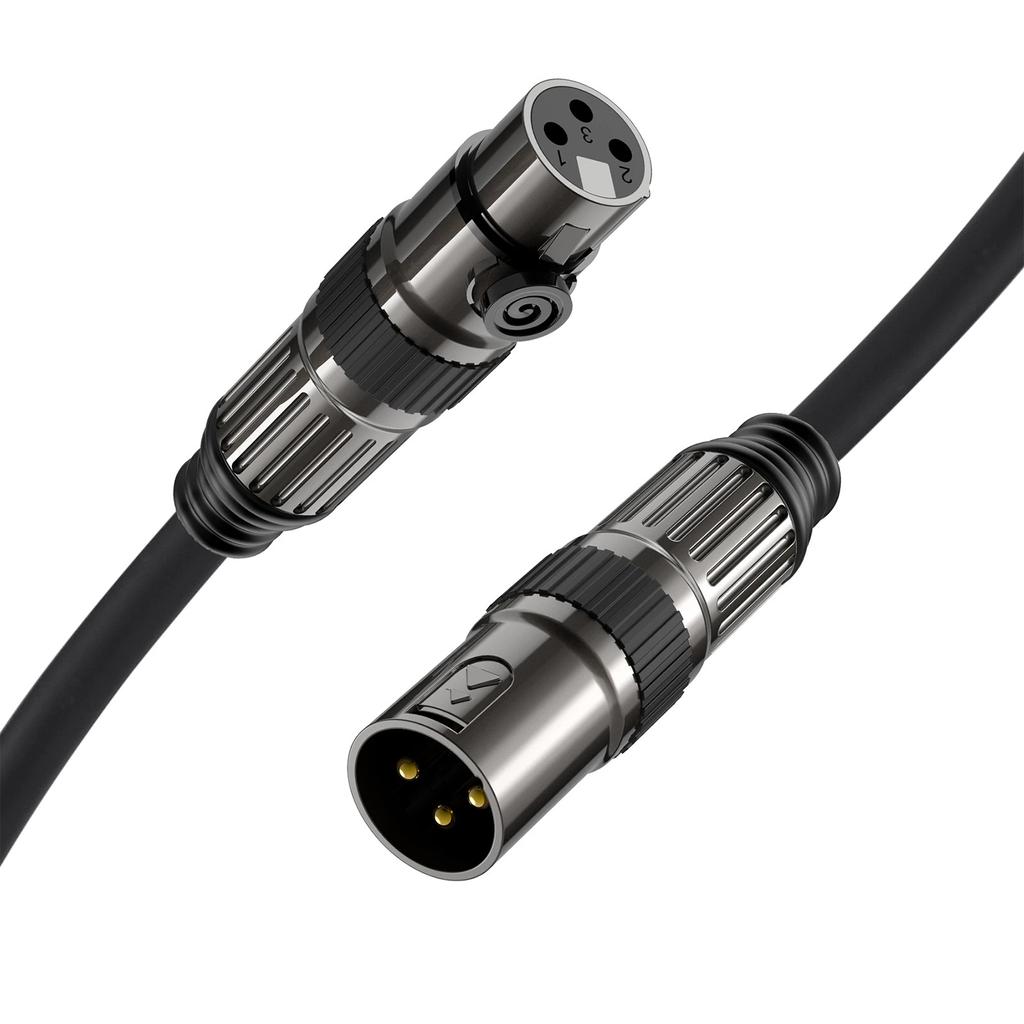 Профессиональный XLR-кабель для микрофона «папа-мама» из бескислородной меди OFC, аудиокабель-адаптер, высокопрочная ПВХ-оболочка